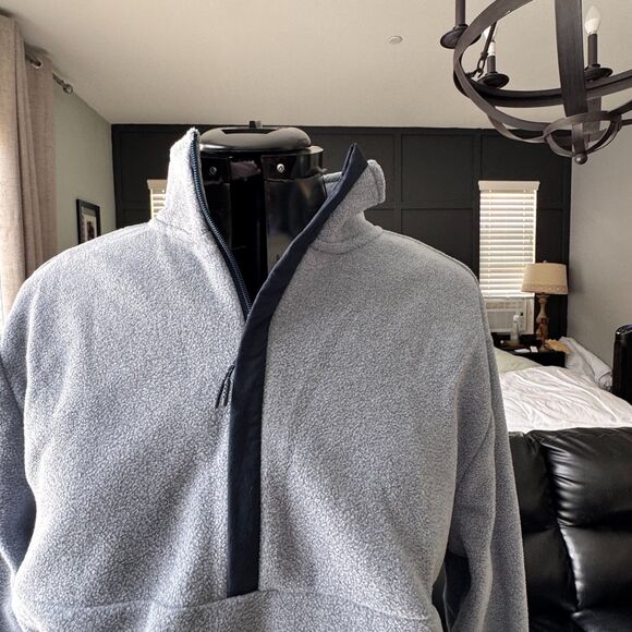 Goodfellow & Co Men’s Half-Zip Fleece Pullover Sweatshirt Blue Size M - Picture 6 of 6